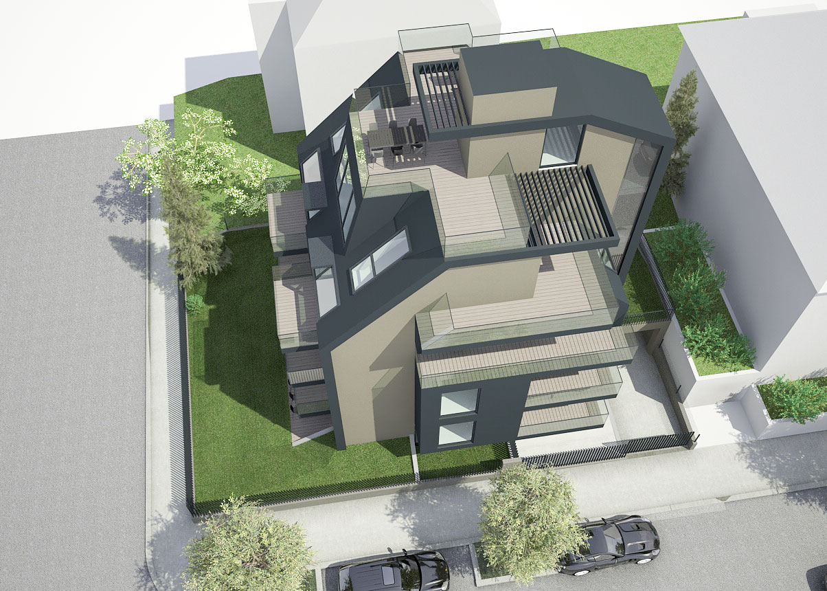 Solingergasse-rendering-3 AVEST Immobilie - Objekt in der Sollingergasse, Rendering, Sicht von Oben