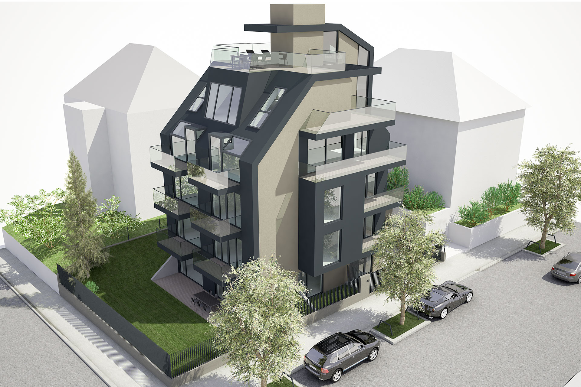 Sollingergasse-rendering_2 AVEST Immobilie - Objekt in der Sollingergasse, Rendering, Sicht von vorne